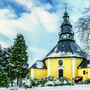 Seiffener Rundkirche im Winter