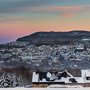 Annaberg-Buchholz mit Pöhlberg im Winter