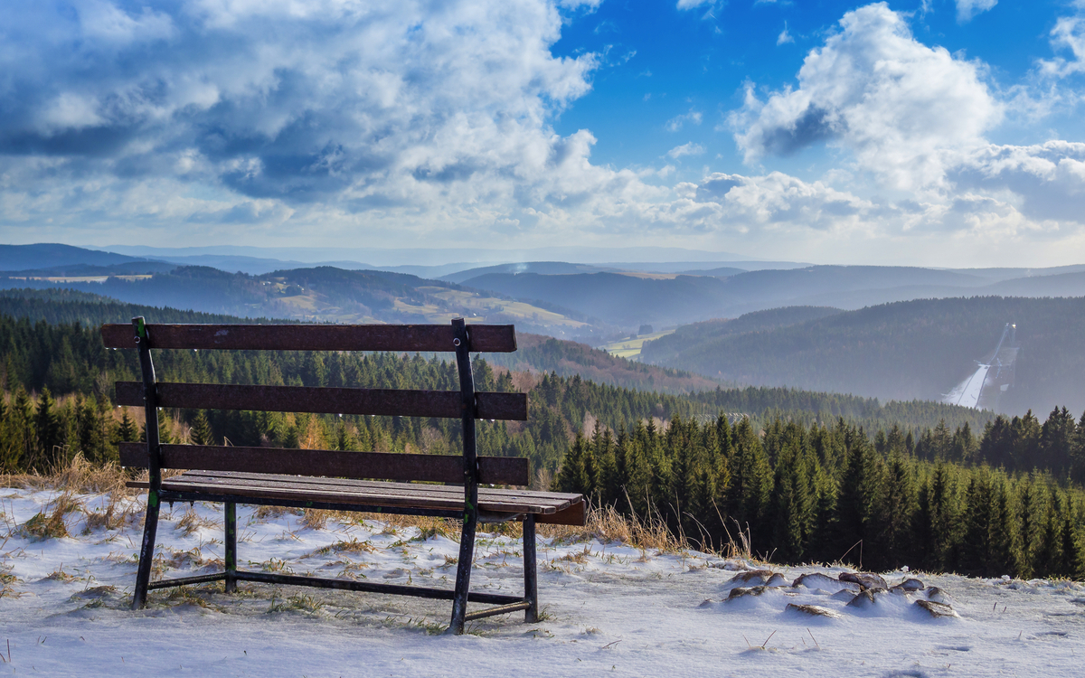 Blick über das Vogtland nahe Klingenthal