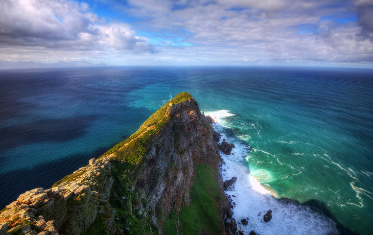 Klippen am Kap der Guten Hoffnung mit Blick aufs Meer