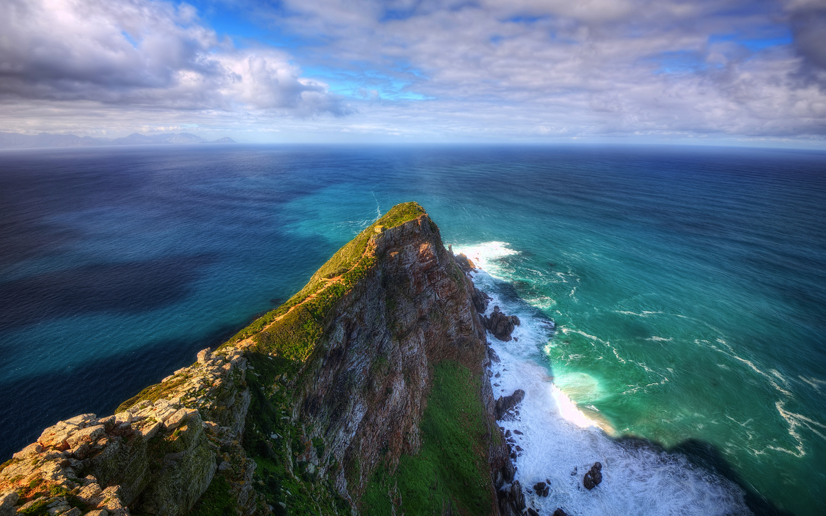 Klippen am Kap der Guten Hoffnung mit Blick aufs Meer