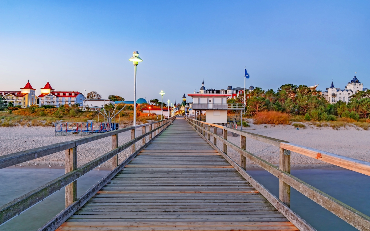 Vineta-Brücke im Ostseebad Zinnowitz auf Usedom