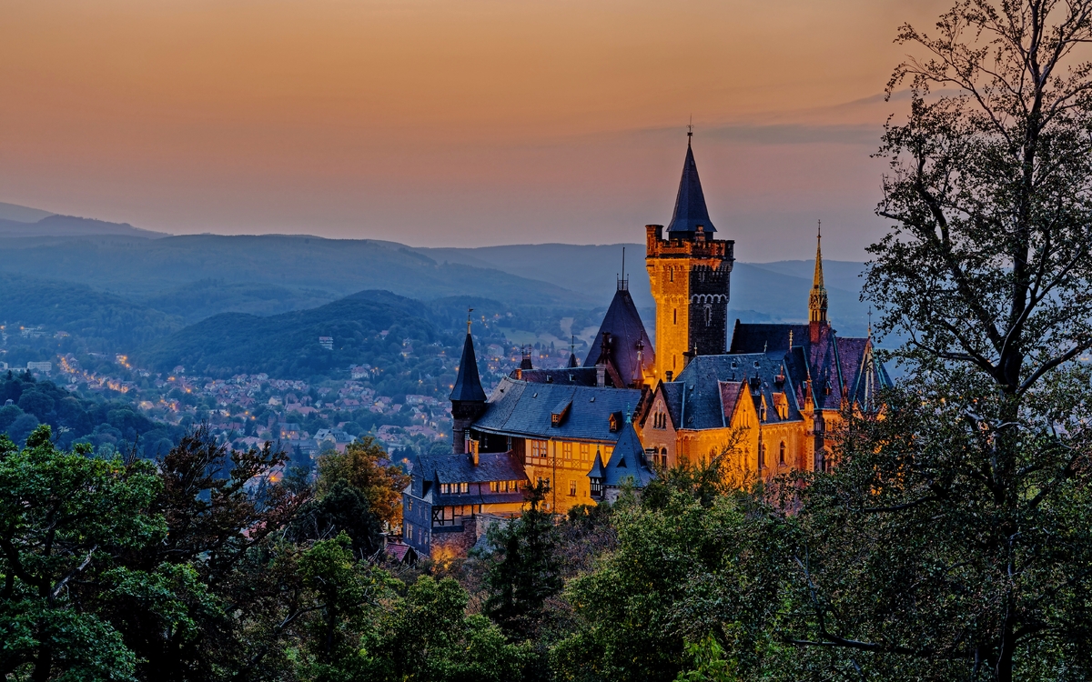 Blick auf das Schloss Wernigerode