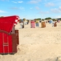 Strandkörbe auf der Insel Borkum