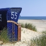 Strandkörbe auf der Insel Borkum