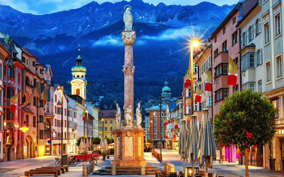 Altstadt von Innsbruck in Tirol, Österreich