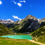 Rifflsee in den Pitztaler Alpen, Österreich