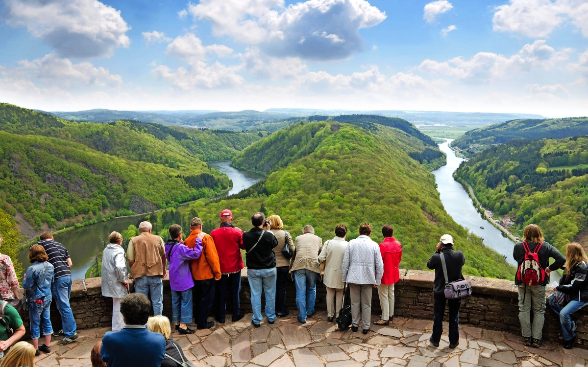 Saarschleife - Aussicht von der Cloef bei Orscholz