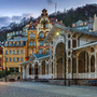 Historische Bauten im Stadtzentrum von Karlsbad