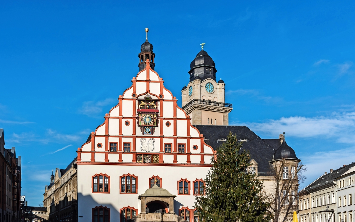 Rathaus Stadt Plauen in Sachsen 