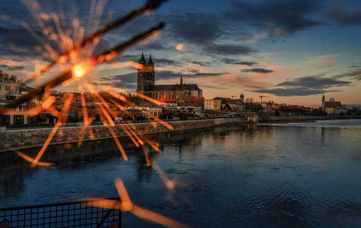 Silvester in Magdeburg an der Elbe