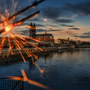 Silvester in Magdeburg an der Elbe