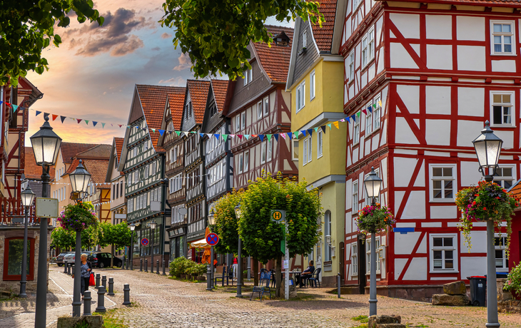 Altstadt von Bad Wildungen in Hessen