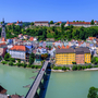 Stadtpanorama von Burghausen
