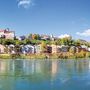 Panoramablick über Burghausen, Oberbayern