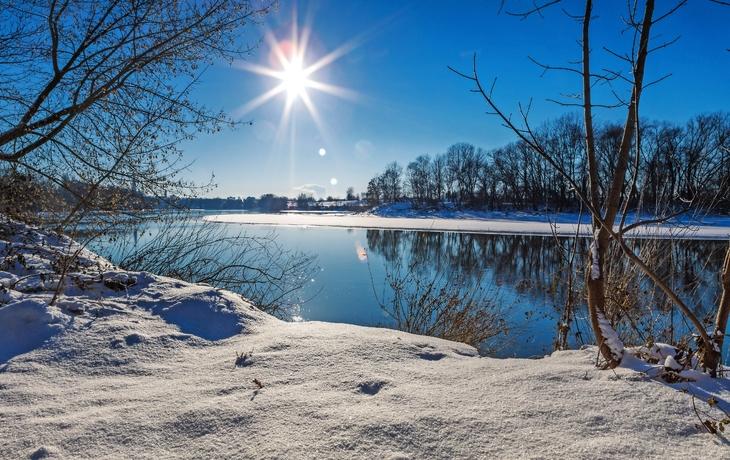 Winterlandschaft Donau