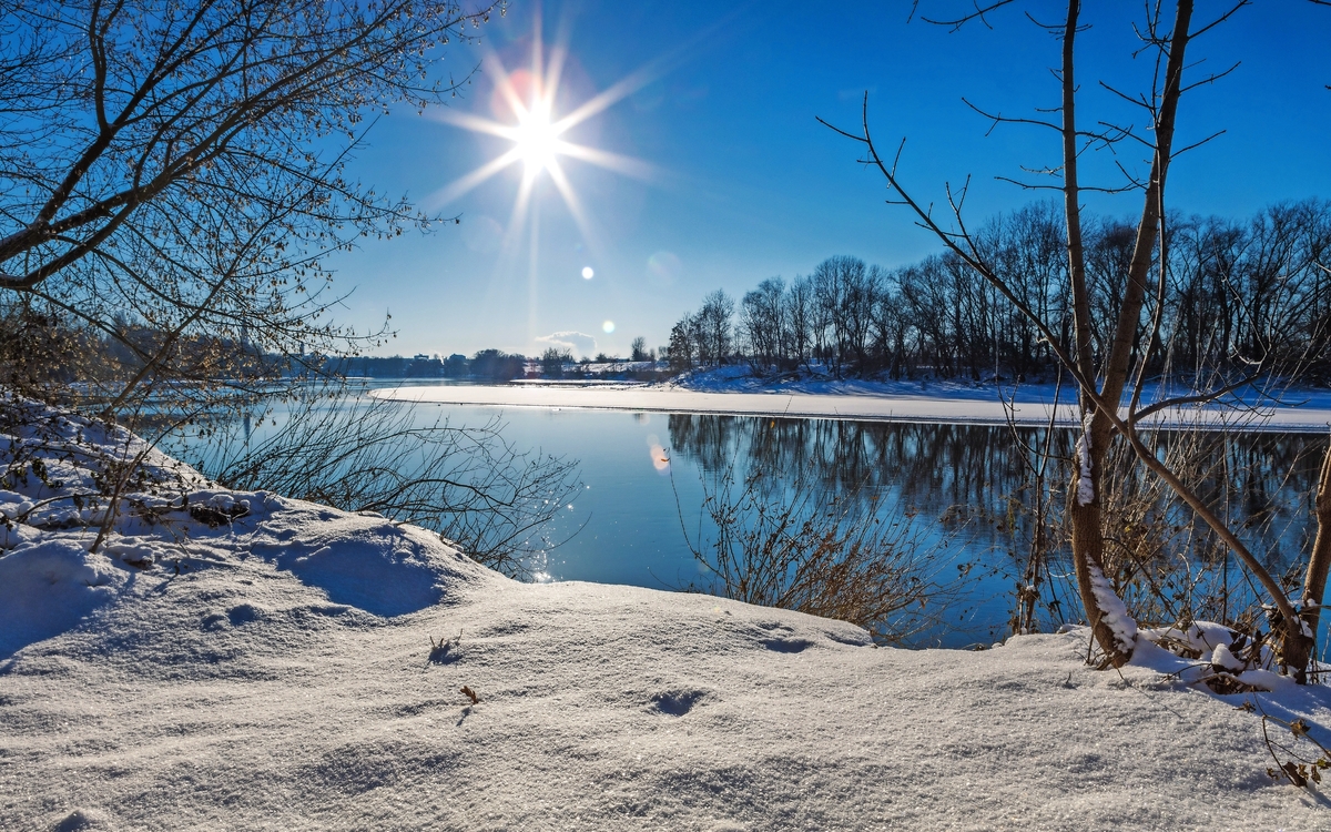 Winterlandschaft Donau