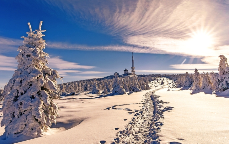 Heinrich Heine Weg zum Brocken Winter