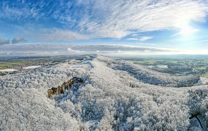Das Weserbergland von oben
