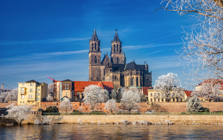 winterliches Magdeburg