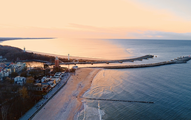 Hafen und Leuchtturm in Kolobrzeg