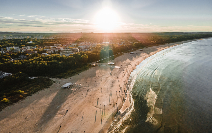 Swinemünde – Sonnenuntergang über dem polnischen Meer
