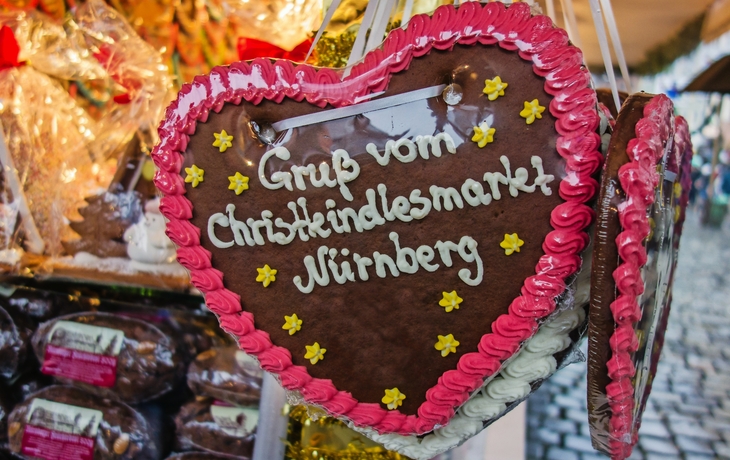 Lebkuchenherz mit Aufschrift 